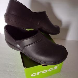 Crocs Black Nivia Women's Workwear Size 11 in Good Condition